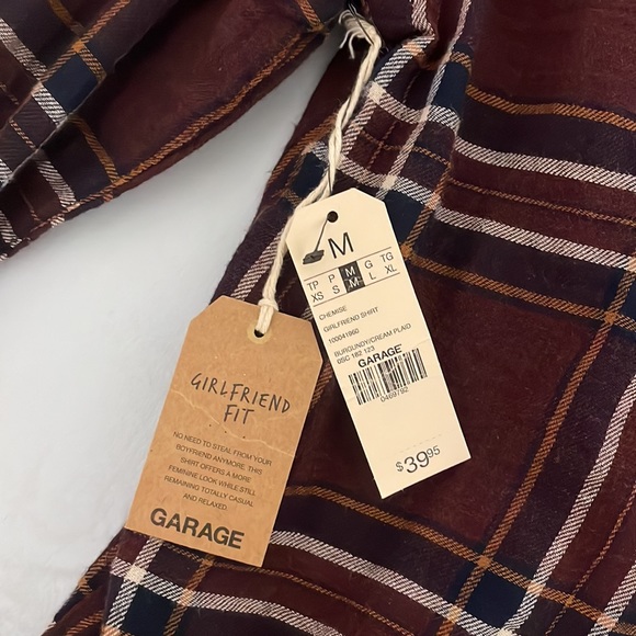 NEW burgundy flannel - Picture 3 of 4